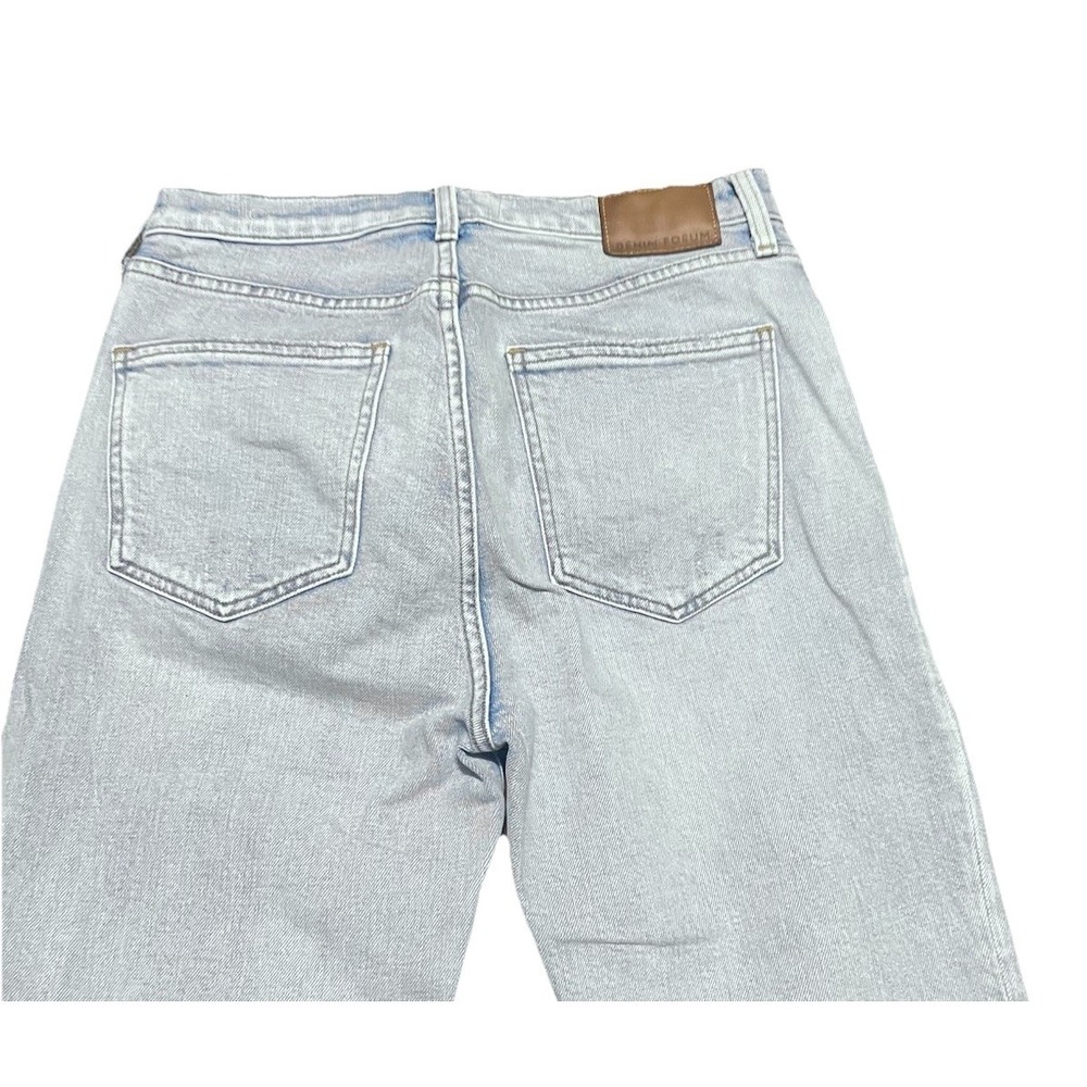 Denim Forum The Yoko High Rise Slim Jean Raw Hem‎ Size 29 Comfort Casual Summer - Picture 9 of 14